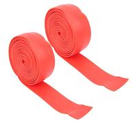 SIWOTED 2 Unids/Set 2.5 M Bandas Elásticas De Yoga Ejercicio Deportes Estiramiento Correa Banda De Resistencia Expansor (Roja)