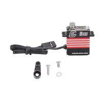 SIWOTED 9KG RC Servo Digital con brazo IP66 reemplazo de Servo de Metal a prueba de agua para SCX10 III 1/18 Crawler (Roja)