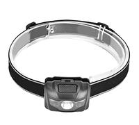 SIWOTED Faro LED de 3W Luces Rojas y Blancas Faro de Pesca para Actividades al Aire Picnic Senderismo montañismo ((negra))