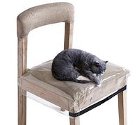 SIWUTIAO Paquete de 2 Fundas de plástico Transparente para sillas de Comedor, Reutilizables, Gruesas, Suaves, de PVC, Fundas Impermeables Ajustables de Doble Cara