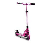 SIX DEGREES Patinete Junior de aluminio con mecanismo plegable y soporte, 145 mm, altura regulable, certificado GS, color rosa