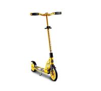 Six Degrees Patinete Junior de aluminio con mecanismo plegable y soporte, 180/145 mm, altura regulable, certificado GS, amarillo