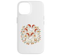 Six Geese A-Laying Doce Días de Navidad Lindo Adorable Carcasa para iPhone 14