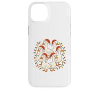 Six Geese A-Laying Doce Días de Navidad Lindo Adorable Carcasa para iPhone 14 Plus