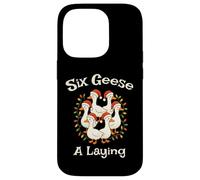 Six Geese A-Laying Doce Días De Navidad Lindo Adorable Carcasa para iPhone 14 Pro