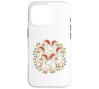 Six Geese A-Laying Doce Días de Navidad Lindo Adorable Carcasa para iPhone 16 Pro