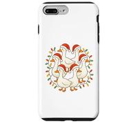 Six Geese A-Laying Doce Días de Navidad Lindo Adorable Carcasa para iPhone 7 Plus/8 Plus