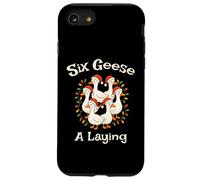 Six Geese A-Laying Doce Días De Navidad Lindo Adorable Carcasa para iPhone SE (2020) / 7/8