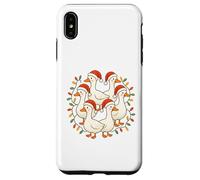 Six Geese A-Laying Doce Días de Navidad Lindo Adorable Carcasa para iPhone XS MAX