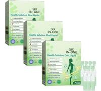 Six-in-One Health Solution Oral Liquid,Advanced Orals Liquids, Natural Plant Extract,Peptide Complex Serum,G-LP1 Multi-Action Drops, Suitable for All Men and Women (3 Box)