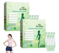 Six-in-One Health Solution Oral Liquid, Solución 6-en-1,Advanced Health Oral Liquid, Peptide Complex Serum, Natural Plant Extract, for Men and Women (2)