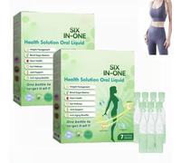 SIX-in-ONE Solution Oral Liquid - 2025 New Oral Solution, Natural Supplement Drops for Women and Men, Promote Intestinal Digestion, Firming Skin and Body Shaping Care (2)