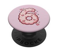 Six Kitschy Kawaii 67 Girls Bestie Cute Six Seven Matching PopSockets PopGrip Adhesivo