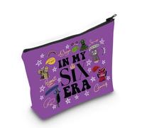 Six Musical Queens Bolsa de maquillaje Six The Musical Inspired Gift Broadway Queen Lover Gift in My Six ERA Bolsa con cremallera para fanáticos musicales, Six Era-py2, MB IN MY