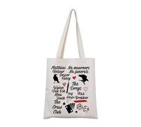 Six of Crows - Bolsa de mano The Crow Club Grishaverse Tote Six of Crows Merch para Bookish, Bolso Matt-hel