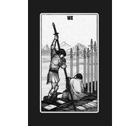 Six of Swords - Tarot Card Notebook - Card No.60 (Dark Ed.): A5 Ruled Lined Journal Diary Sketchbook Notebook - Six of Swords (Transition and Finding Peace)