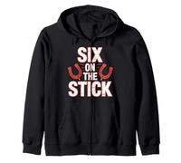 Six On The Stick Horseshoe Game Score Sports |- Sudadera con Capucha