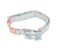 Six Petal Flower Pet Collar Adjustable Soft Comfortable Engraved Flower Dog Collar (l)