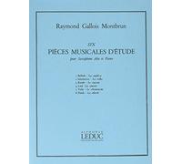 Six pieces musicales d'etude pour saxophone alto et piano
