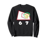 Six Seven 6 7 Basketball Meme Hoop Design Sudadera