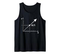 Six Seven 6 7 Coordinate Grid Plot Graph Plane Meme Design Camiseta sin Mangas