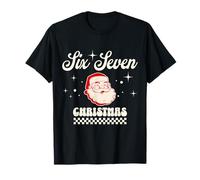 Six Seven 6 7 Funny Christmas 2025 Rizzler Gen Alpha Retro Camiseta