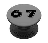 Six Seven 6 7 Meme Design PopSockets PopGrip Adhesivo