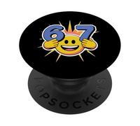 Six Seven 6 7 Meme Design PopSockets PopGrip Adhesivo