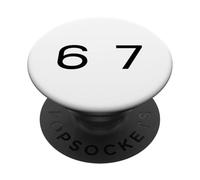 Six Seven 6 7 Meme Design PopSockets PopGrip Adhesivo