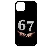 Six Seven 6 7 Meme Funny Gen Alpha Slang 6 7 Hands Number 67 Carcasa para iPhone 14 Plus