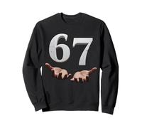 Six Seven 6 7 Meme Funny Gen Alpha Slang 6 7 Hands Number 67 Sudadera