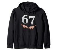 Six Seven 6 7 Meme Funny Gen Alpha Slang 6 7 Hands Number 67 Sudadera con Capucha