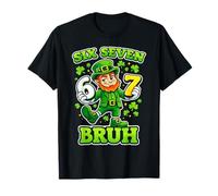 Six Seven 67 Bruh 6 7 Meme Funny St Patrick's Boys Kids Teen Camiseta