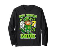 Six Seven 67 Bruh 6 7 Meme Funny St Patrick's Boys Kids Teen Manga Larga
