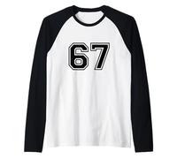 Six Seven 67 Gifts - Número 6 7 Meme Sixty Seven Jersey Camiseta Manga Raglan