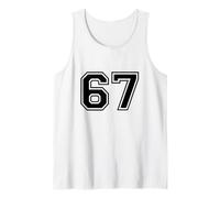 Six Seven 67 Gifts - Número 6 7 Meme Sixty Seven Jersey Camiseta sin Mangas
