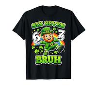 Six Seven 67 Meme Cool St Patrick's Day Teens Boys Girls Camiseta