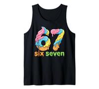 Six Seven 67 Number Ice Cream Drip Meme 6 7 Kids Boys Girls Camiseta sin Mangas