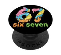 Six Seven 67 Number Ice Cream Drip Meme 6 7 Kids Boys Girls PopSockets PopGrip Adhesivo