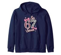 Six Seven 67 Valentine Checkerboard Leopard Viral 67 Girlie Sudadera con Capucha