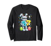 Six Seven Birthday Gamer Joke Funny Boys Gaming Edad 7 Manga Larga