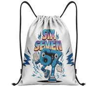 Six Seven - Bolsa de deporte con cordón, diseño de Six Seven, de poliéster ligero, informal, regalo divertido