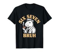 Six Seven Bruh 67 Meme Funny Capybara Vibes Cool Camiseta