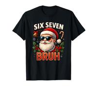 Six Seven Bruh Camiseta 6 7 Hand Meme Christmas Gen Z Camiseta