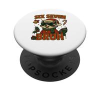 Six Seven Bruh Camiseta 6 7 Hand Meme Mapache Gen Z PopSockets PopGrip Adhesivo