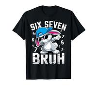 Six Seven Bruh Conejito de Pascua 6 7 Meme 67 Niños Jóvenes Niños Camiseta