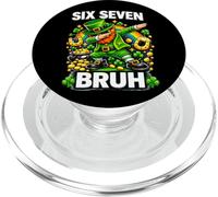 Six Seven Bruh, Día de San Patricio, golpeando a un Duende PopSockets PopGrip para MagSafe