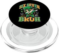 Six Seven Bruh Funny St Patrick’s Day Dabbing Leprechaun PopSockets PopGrip para MagSafe