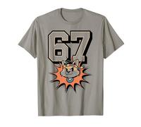 Six Seven Cat en Diadema | Diseño Retro Estilo 67 Camiseta