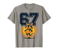 Six Seven Cat en Diadema | Diseño Retro Estilo 67 Camiseta